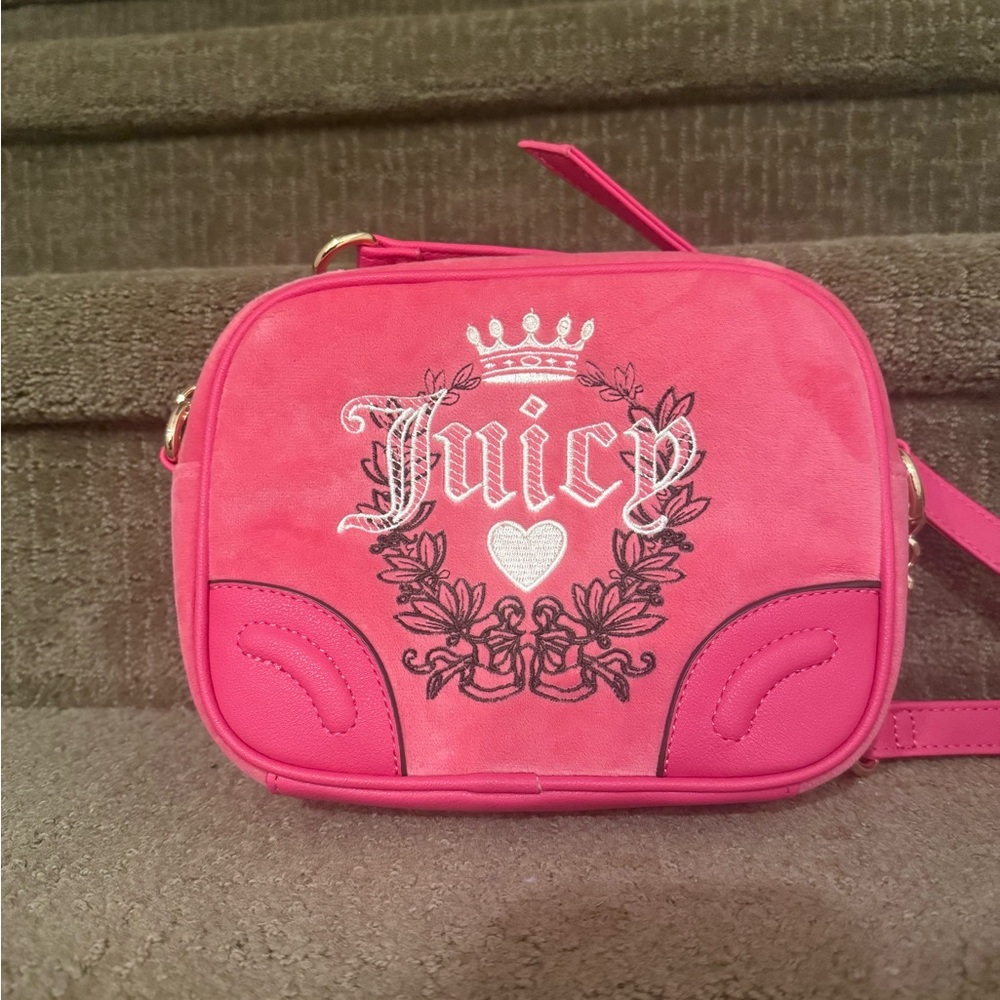Juicy Couture Vibrant Pink Crossbody purse
